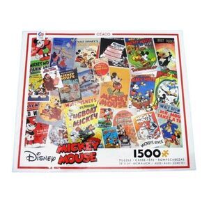 Ceaco Disney Mickey Mouse 3402-1 1500 pc Jigsaw Puzzle, USED, Box Damaged